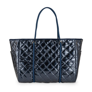 Quilted Greyson Tote - Sea