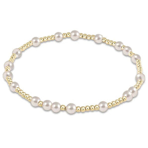 3mm Hope Unwritten Bracelet in Pearl
