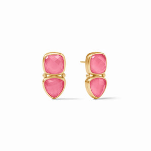 Aquitaine Midi Earring in Peony Pink