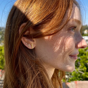 Tiny Pretzel Earring