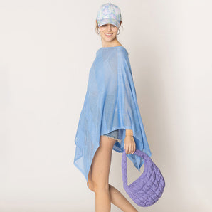 Quilted Puffer Tote in Lavender