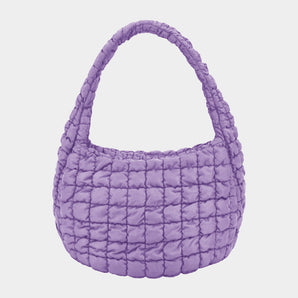 Quilted Puffer Bag in Lavender
