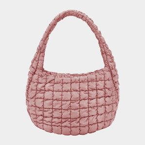 Quilted Puffer Bag in Pink