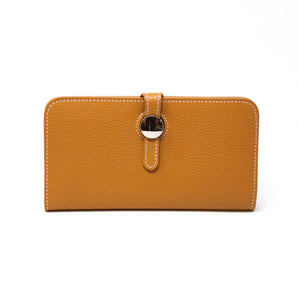 Leather Wallet in Camel