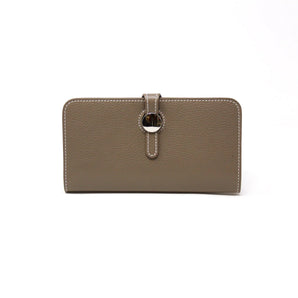 Leather Wallet in Taupe
