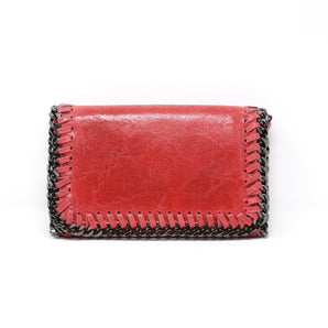 Leather Crossbody - Coral