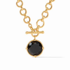 Honeybee Demi Necklace in Obsidian Black