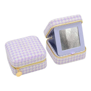Tweed Jewelry Box in Purple