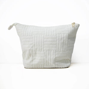 Terry Cloth Pouch in White