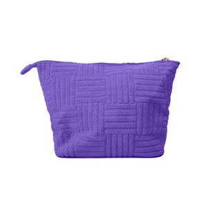 Terry Cloth Pouch in Purple