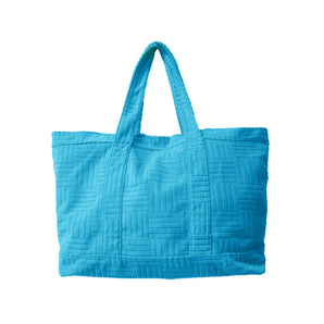 Terry Cloth Tote in Blue