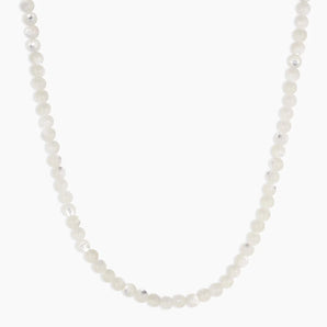 Carter Gemstone Necklace in Mother of Pearl