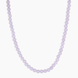 Carter Gemstone Necklace in Lavender Jade