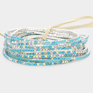 Rhinestone Multi Layered Stretch Bracelets