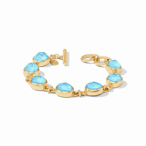 Nassau Demi Stone Bracelet in Capri Blue