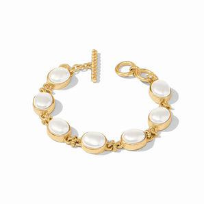 Nassau Demi Stone Bracelet in Pearl