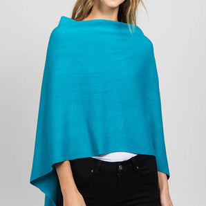Poncho in Turquoise