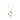 16" Necklace Love Gold Charm in Mixed Metal