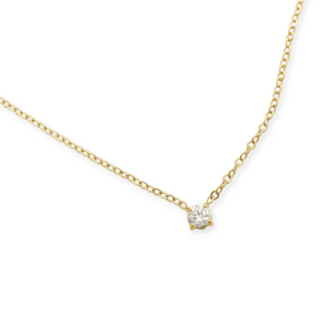Water Resistant Solitaire Necklace
