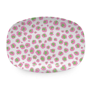 Cheetah Pink & Green Platter
