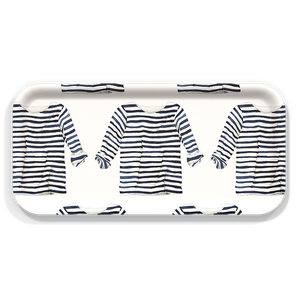 Small Tray in Striped Shirt