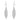 Sterling Silver Large Feather Earrings