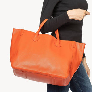 Medium Classic Tote Bag - Marie | Orange