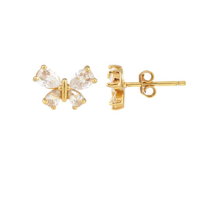 Butterfly Crystal Marquis Stud