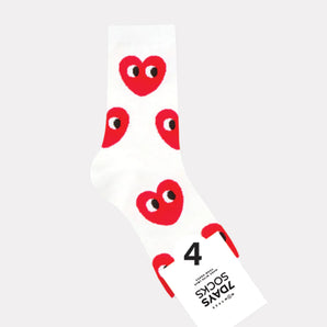 Crew Love Socks in White