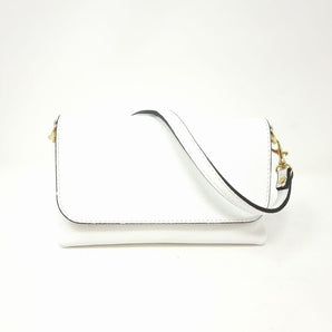 Small Leather Crossbody - White