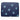 Medium Pouch in Navy with Light Blue Stars