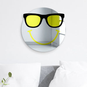 Happy Face w/Sunglasses Mirror