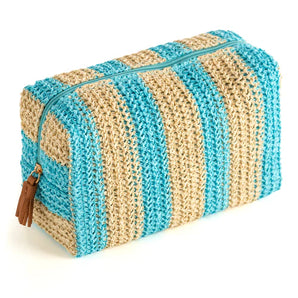 Filomena Zip Pouch in Turquoise