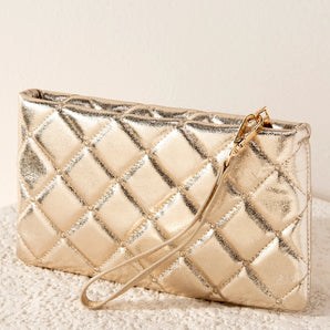 Mademoiselle Wristlet in Gold