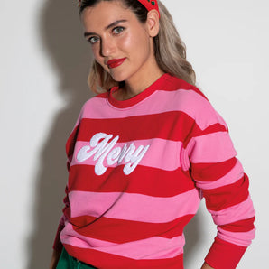 Merry Stripe Sweatshirt