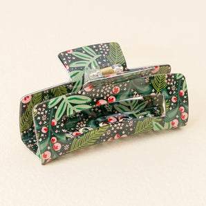 Claw Clip in Jolly Sprig