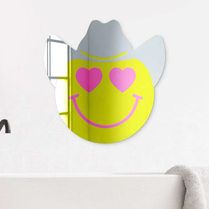 Happy Face Cowboy Mirror