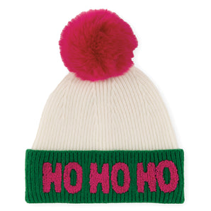 Ho Ho Ho Hat in Ivory