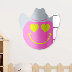 Happy Face Cowboy Mirror