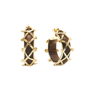 Earth Goddess Hoop in Teak