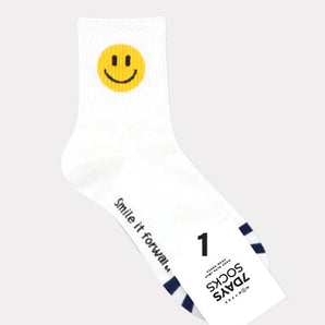 Happy Smile Crew Socks