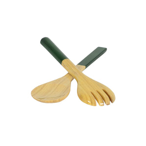 Small Salad Server in Dark Green