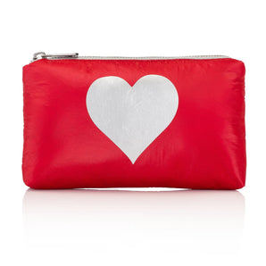 Medium Pouch Chili Pepper Red with Heart