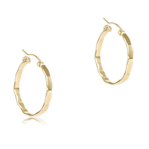 1.25" Scalloped Smooth Hoop