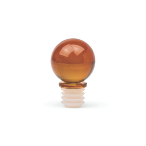 Moony Glass Bottle Stopper in Amber