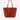 Departure Perforated Tote in Terracotta/Putty