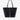 Departure Stripe Tote in Black/Navy