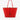 Departure Perforated Tote in Tropic Red/Nude