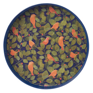 15" Round Finches Tray
