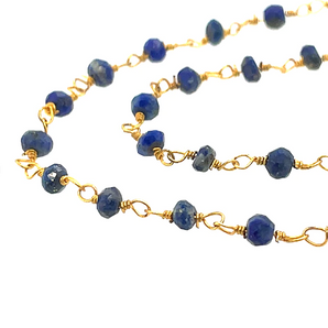 16" Rosary Chain in Lapis Lazuli